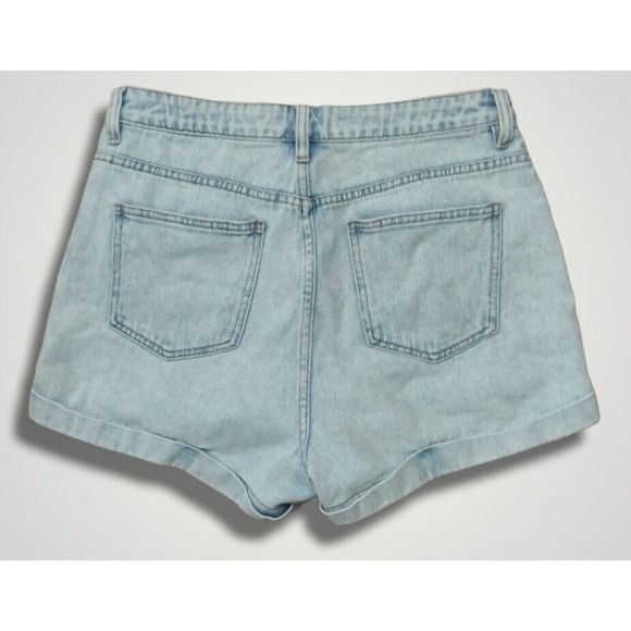 Pacsun Denim Mom Shorts High Rise Size 30 Light Rinse - Picture 6 of 6